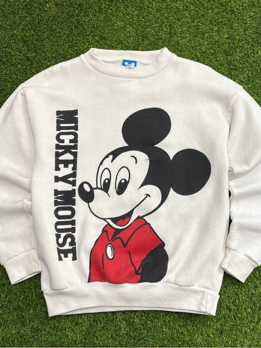 Vintage 1980s Disney Mickey Mouse Crewneck Sweatshirt. Double Sided.